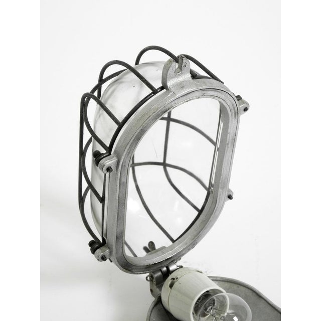 Large Vintage Factory Lamp in Cast Aluminum and Glass, 1950s For Sale - Image 16 of 18