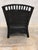 McGuire Vintage Rattan Lounge Chair in Black Enamel. McGuire-Style Leather Bindings and Stick Reed Details. Performance Cushions, Professionally Refurbished. For Sale - Image 4 of 9