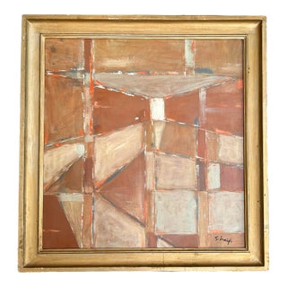 Contemporary Original Stephen Heigh Abstract Painting “Terra Cotta” For Sale