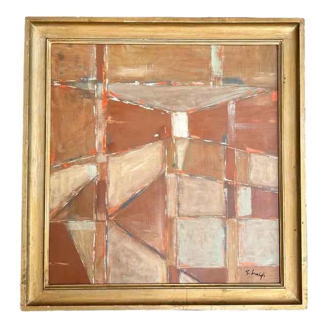 Contemporary Original Stephen Heigh Abstract Painting “Terra Cotta” For Sale