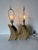 1980’s Postmodern Art Deco Style Brass Table Lamps – A Pair For Sale - Image 4 of 12