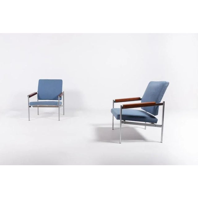 These armchairs were designed by Kay Bæch Hansen for Fritz Hansen and manufactured in Denmark in 1970’s. The chairs...