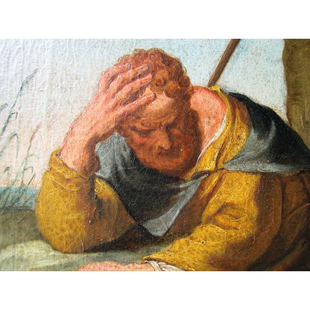 Bassano School Artist, Saint Roch of Montpellier, 1700s, Oil Painting on Canvas, Framed For Sale - Image 5 of 16