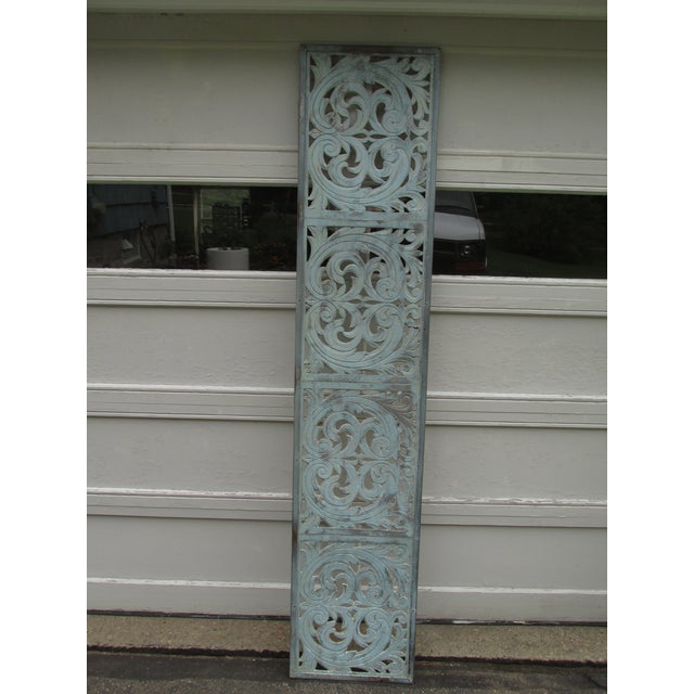 Metal Antique Painted Metal Transom Panel, Provincetown, Massachusetts Circa 1900 For Sale - Image 7 of 7