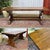 Mahogany monastery table from the 1970s - L=2m W=80cm H=75cm