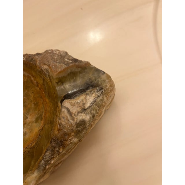 Mid Century Modern - Brutalist Italian Earth Tone Stone Ashtray / Trinket Holder For Sale - Image 12 of 12