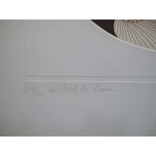Guillaume Azoulay Au Bord De l'Eau Signed Limited Edition Harlequin Print For Sale - Image 4 of 10