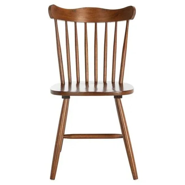 Safavieh Reeves Dining Chair - Walnut, Set of 2 For Sale - Image 4 of 11
