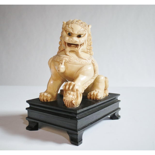 MidCentury Chinese Guardian Foo Lion Sculpture Chairish