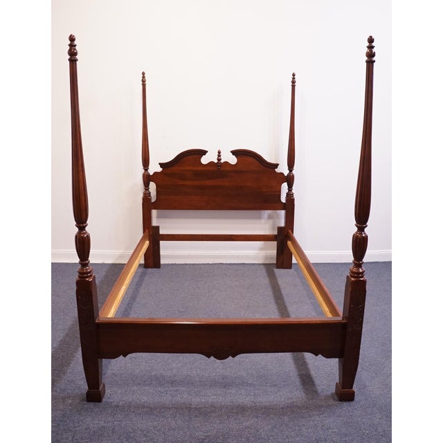 Traditional Kincaid Furniture Traditional Style General William Lenoir Queen Size Four Poster Bed Limited Edition A6917 For Sale - Image 3 of 10