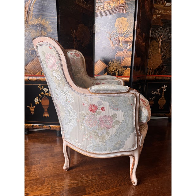 French 1960s Louis XV Bergere Chair For Sale - Image 3 of 8