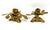 Mid 20th Century Vintage Pair Gold-Tone Metal Rose Candle Holders — Hollywood Regency / Maison Jansen Style For Sale - Image 5 of 12