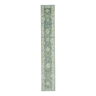 Turkish Oushak Runner Rug 2'11" x 18' #18006 For Sale