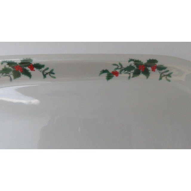 BIA Cordon Bleu Baking Dish Holly Berry Christmas Pattern Hard to Find Vintage Vintage Excellent pre-owned vintage...