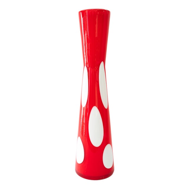 Murano Glass Vase, Italy, 1970s For Sale