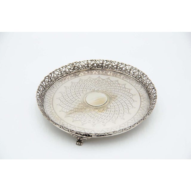 Circular Silver Ticket Box Saver For Sale - Image 4 of 4