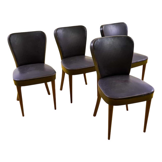 Vintage Chairs, 1950s, Set of 4 For Sale