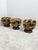 Art Deco Italian Poufs in Walnut and Velvet, 1940, Set of 3 For Sale - Image 12 of 12