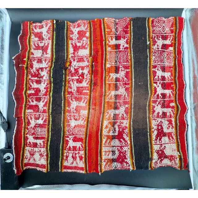1970s Vintage Q’ero Mestana / Peruvian Aguayo Cloth For Sale - Image 5 of 15