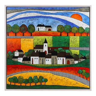 Marja Boekhout, Large Landscape, 2004, Oil on Canvas For Sale