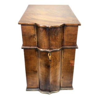 19th Century Mahogany Knife Box With Insert For Sale