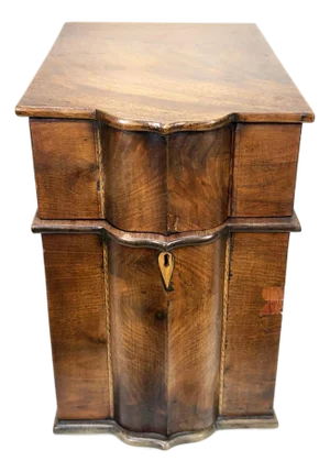 19th Century Mahogany Knife Box With Insert