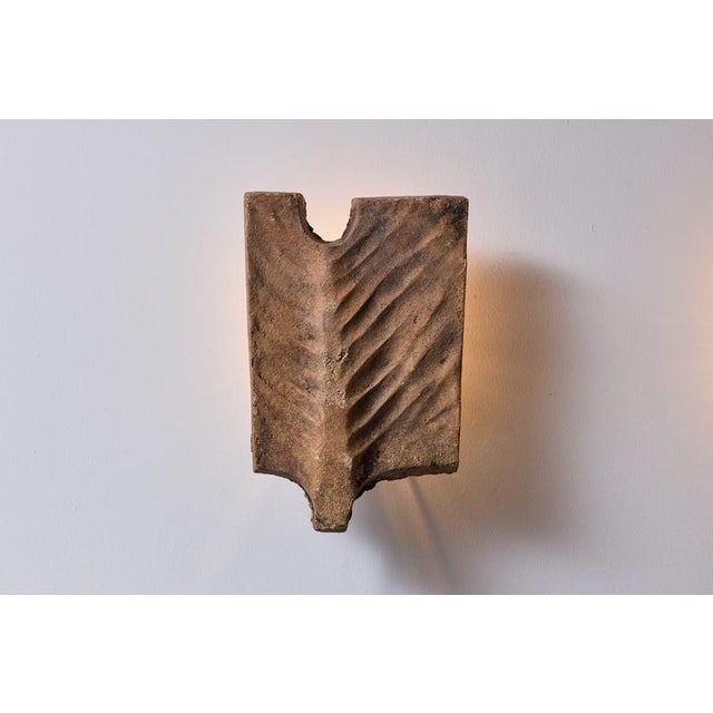 1960s Ceramic Palme Wall Lamps by Georges Jouve, 1960s, Set of 2 For Sale - Image 5 of 13