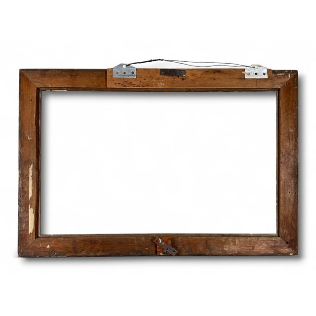 Gold Antique Wood and Gesso Giltwood Picture Frame For Sale - Image 8 of 9