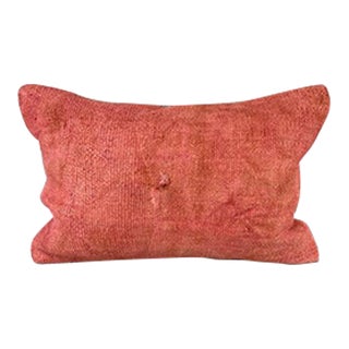 16 x 24 Hemp Pillow Turkish Cushion Natural Red Pillow Cushion Cover For Sale