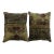 Zabihi Collection Rose and Khaki Persian Kerman Rug Pillows For Sale