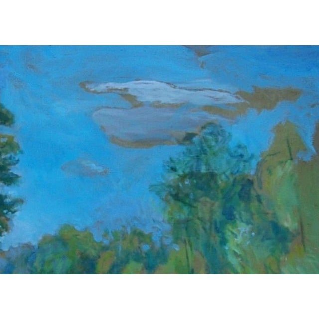 Realism 1980s Ukrainian Impressionism: Forest Landscape Oil Painting, 1980s For Sale - Image 3 of 6