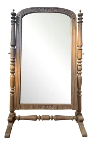 Napoleon III Psyche Mirror in Oak