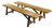 Brutalist Benches in Blond Elm from Aranjou, France, 1960s, Set of 2 For Sale