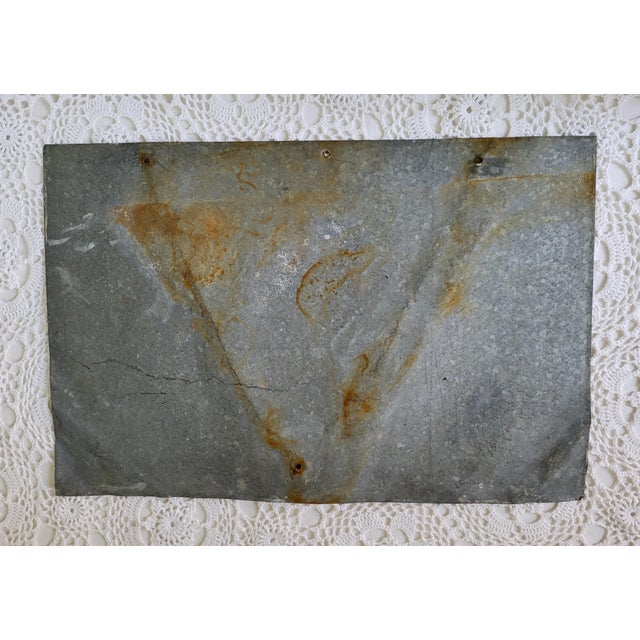 Farmhouse 1970s Rustic Hand Painted Metal Sign, "Lend a Hand - Clean the Land' For Sale - Image 3 of 6