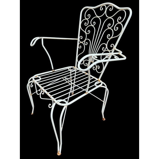 Provencal Wrought Iron Armchairs, 1960s, Set of 4 For Sale - Image 6 of 14