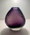Vintage MURANO Dark Purple Hand Blown Faceted Art Glass Vase Aprox. dimensions: 5.5"H x 4.5"W x 2.5"D Very good original...