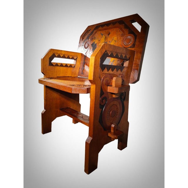 1930s Art Deco Armchair by Paul Fouillen, 1930s For Sale - Image 5 of 14