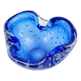 Mid-Century Bullicante Murano Glass Catchall from Barovier & Toso, Italy, 1960s For Sale