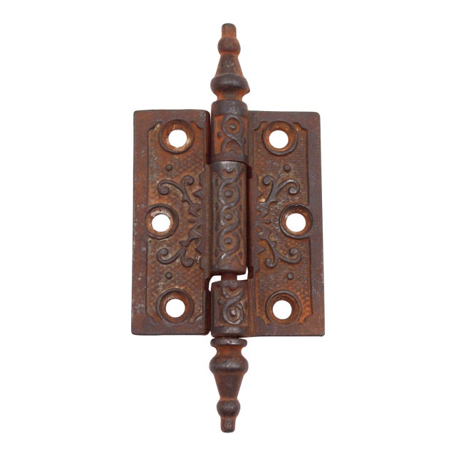 Antique Cast Iron 3 X 2.5 In. Victorian Butt Door Hinge For Sale