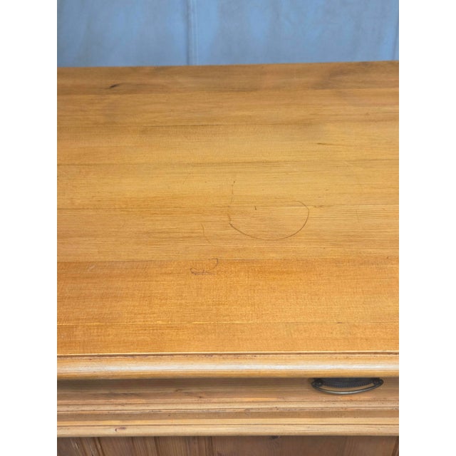 Vintage German Natural Pine Tall Cabinet Cupboard For Sale - Image 11 of 17