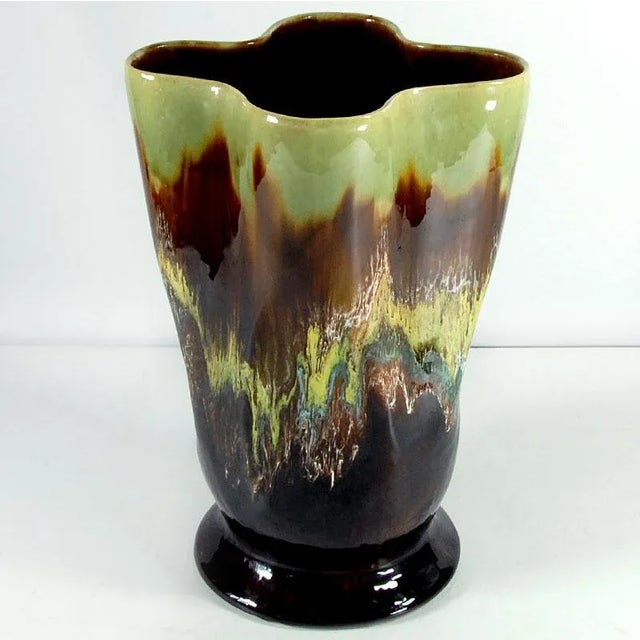 Mid-Century Modern Big Multicolor Ceramic Vase from Vallauris, 1960s For Sale - Image 3 of 9