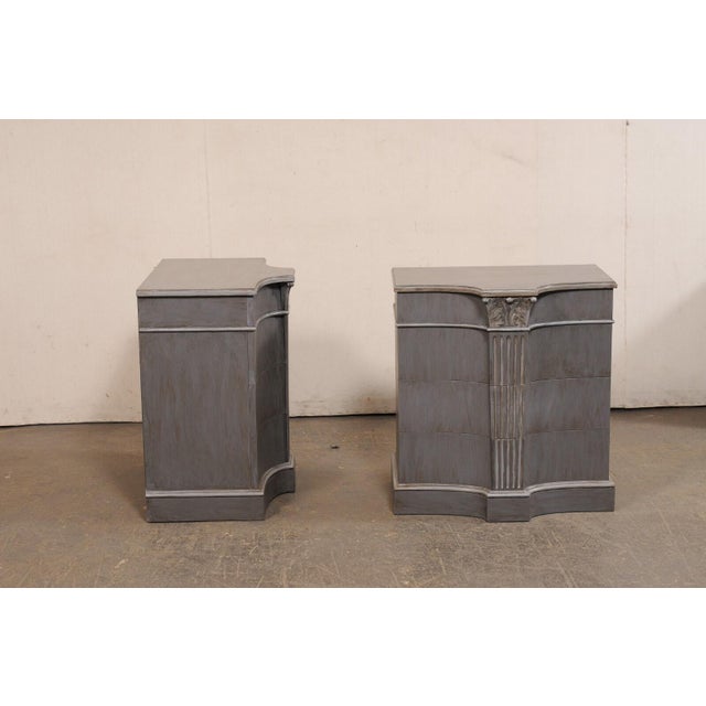 Wood French Mid 20th Century "Fluted Column" Chests - A Pair For Sale - Image 7 of 12