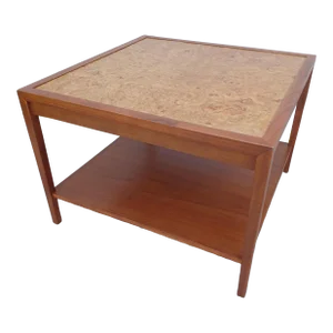Widdicomb Burlwood & Walnut Mid Century Modern Side Table / Coffee Table