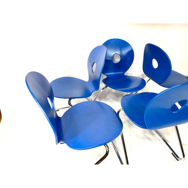 Pantoflex Cantilever Chairs by Verner Panton for VS, 1990s, Set of 6 For Sale - Image 10 of 18