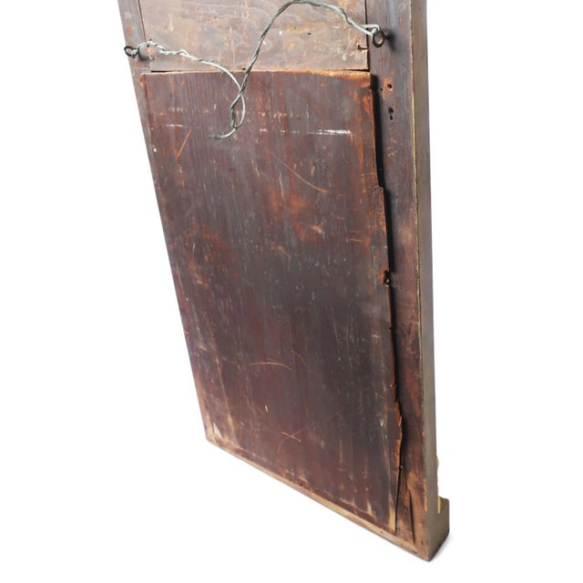 19th Century Giltwood Mirror With Rosette Corners and Fruit Panel For Sale - Image 9 of 9