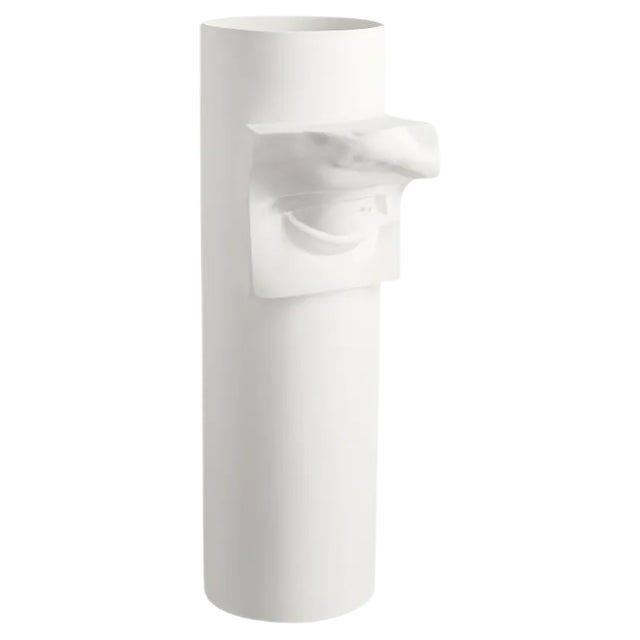 White Ceramic David Eye Vase by Marco Segantin for VGnewtrend For Sale