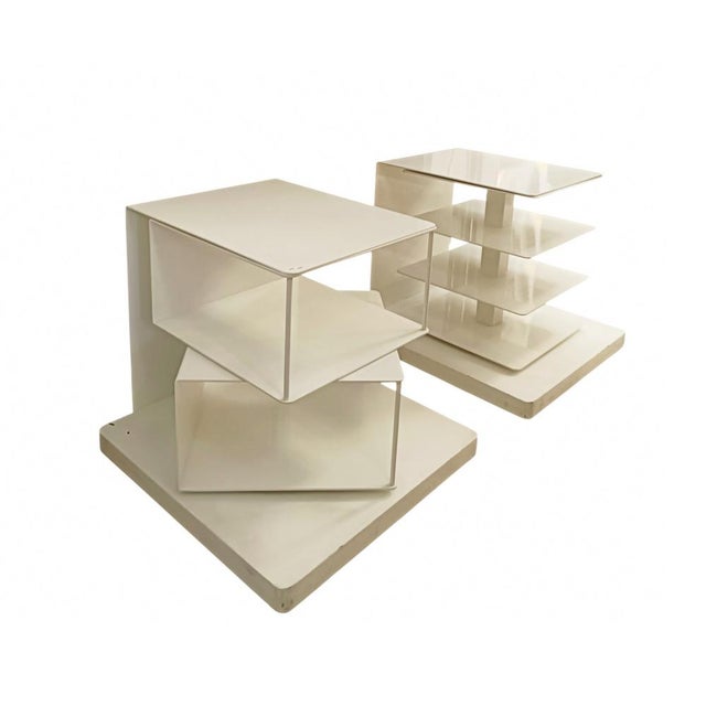 White Ptolomeo Bookcases, 1980s, Set of 2 For Sale - Image 6 of 7