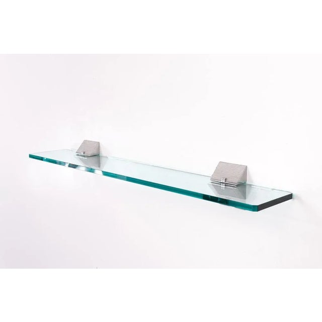 Glass Art Deco Style Wall Unit by Peter Ghyczy, the Netherlands, 1980s For Sale - Image 7 of 8