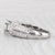 2010s 1.14ctw Diamond Cluster Engagement Ring 14k White Gold Size 7 Cathedral For Sale - Image 5 of 8