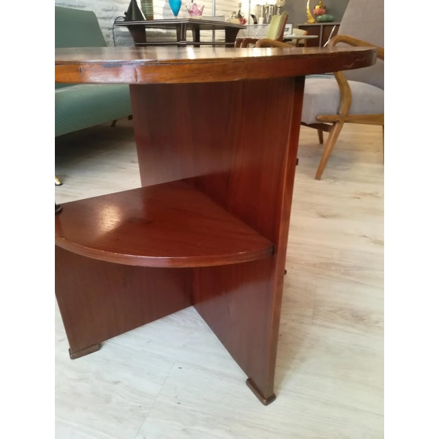 Brown Vintage Art Deco French Side Table by Louis Sognot, 1930s For Sale - Image 8 of 10